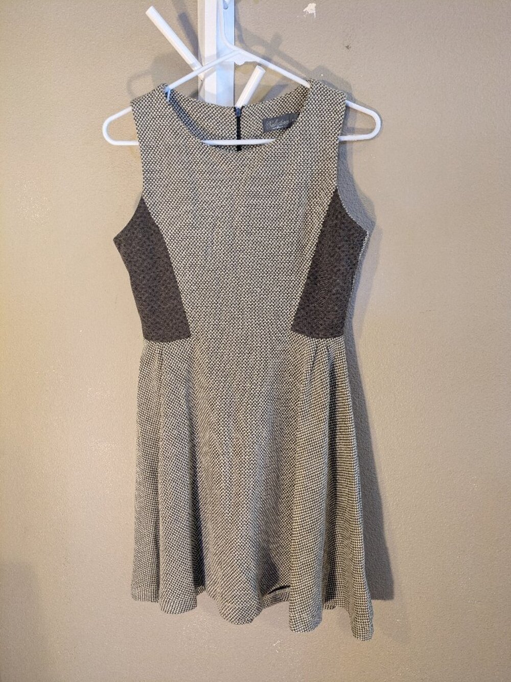 Black and white Costa Blanca faux cut-out dress